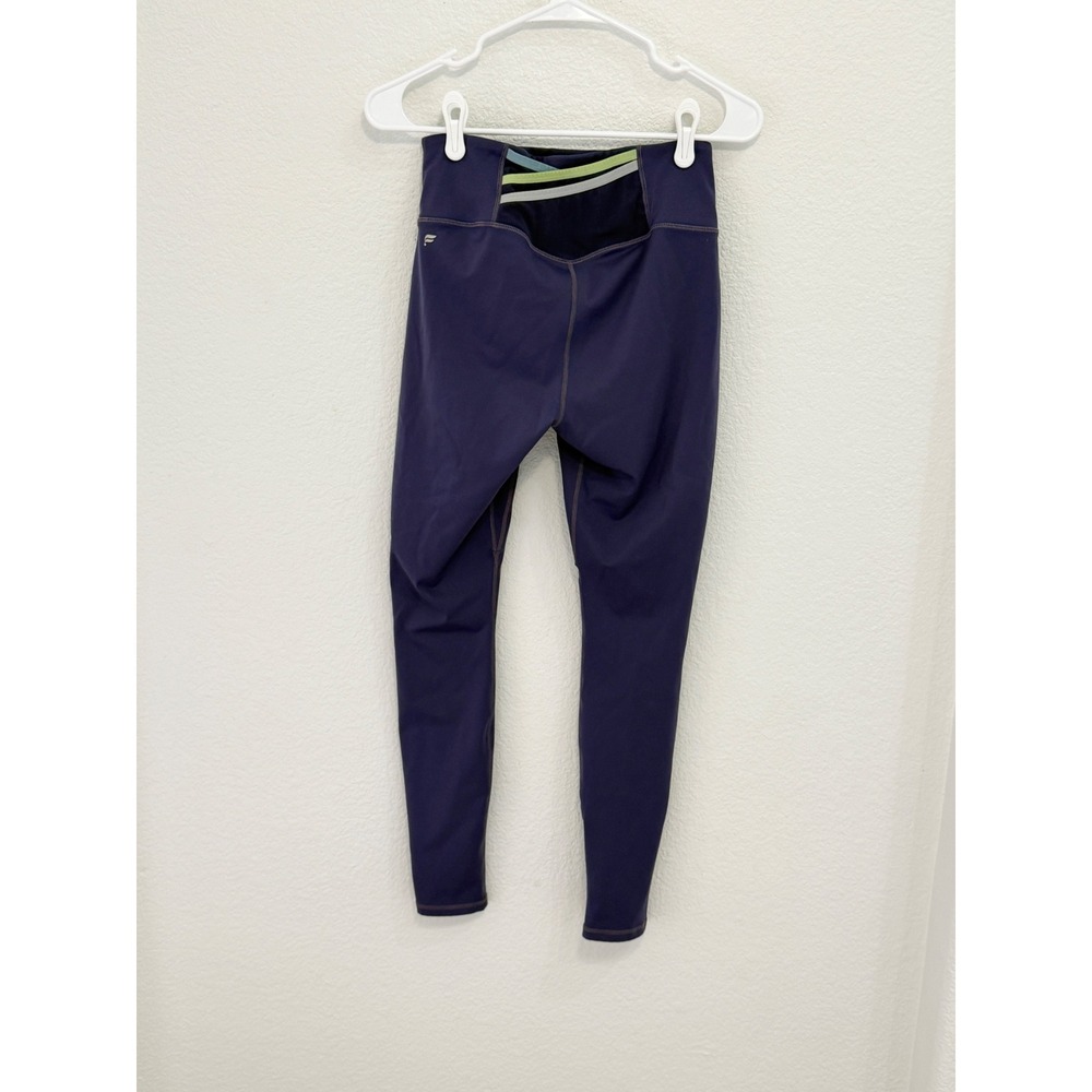 Fabletics Motion365 High Waisted Leggings Purple Mesh Back Pocket Medium - Picture 5 of 10